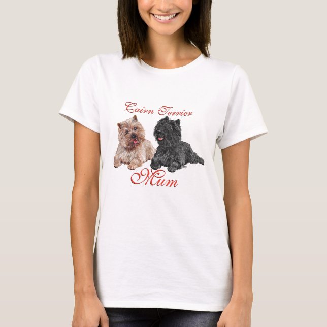 Camiseta Cairn Terriers Día de las Madres (Anverso)