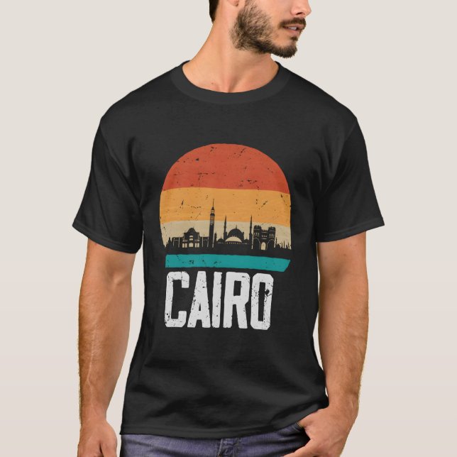 Camiseta Cairo Skyline Cairo (Anverso)