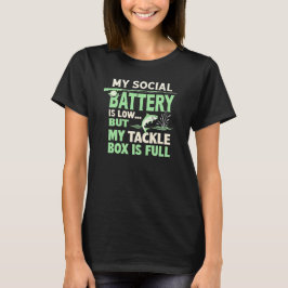 Camiseta Caja de aparejos de batería social baja cita diver