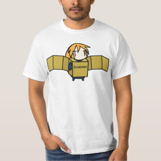 Camiseta Caja de carácter de pelo largo Gundam