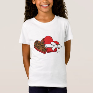 Camiseta Caja de chocolate con corazón el día de San Valent