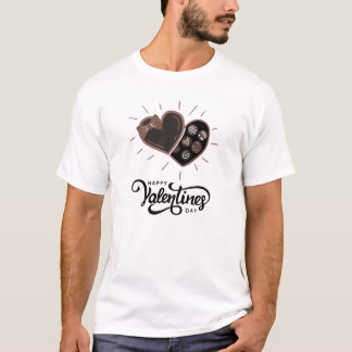 Camiseta Caja de chocolate el día de San Valentín | valenti