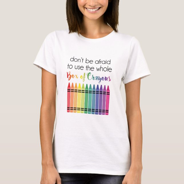Camiseta Caja de creyones (Anverso)