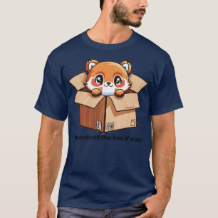 Camiseta Caja de entrega de Panda Rojo