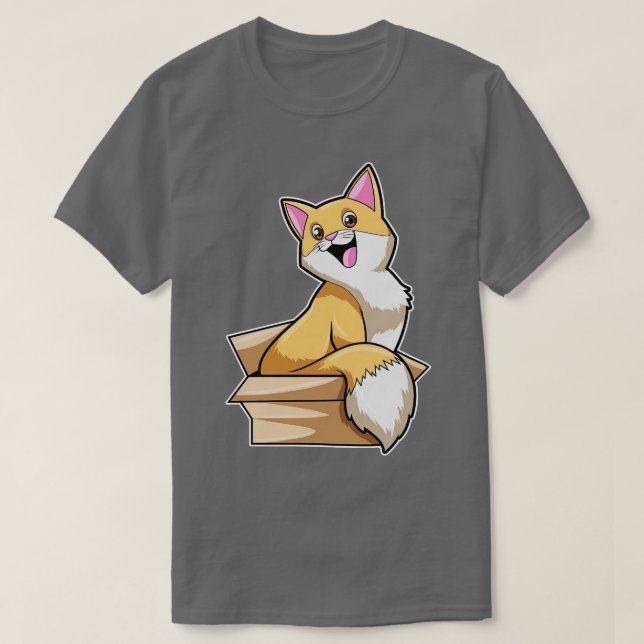 Camiseta Caja de gato 1 (Diseño del anverso)
