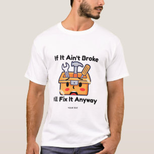 Camiseta Caja de herramientas de hombre habilidoso divertid