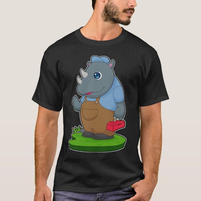 Camiseta Caja de herramientas del artesano de arte de Rhino (Anverso)