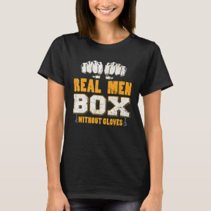 Camiseta Caja de hombres reales sin guantes Boxeo Bareknuck