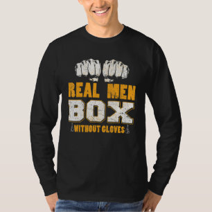 Camiseta Caja de hombres reales sin guantes Boxeo Bareknuck