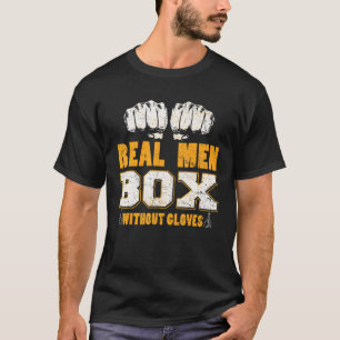 Camiseta Caja de hombres reales sin guantes Boxeo Bareknuck