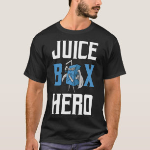 Camiseta Caja de jugo Hero Diabetes Cinta azul Endocrinolog