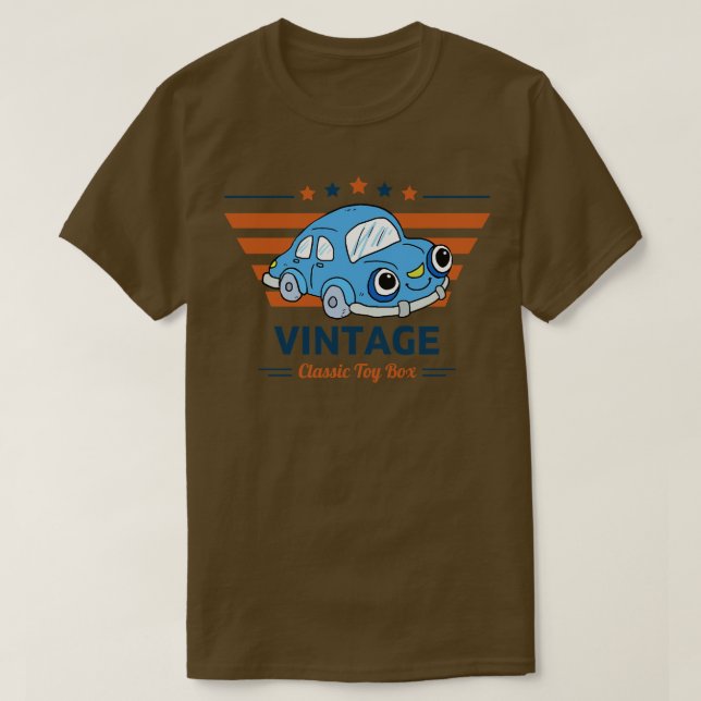 Camiseta Caja de juguete clásica vintage (Diseño del anverso)