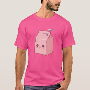 Camiseta Caja de Leche Sonriente – Concepto de Personaje Lá