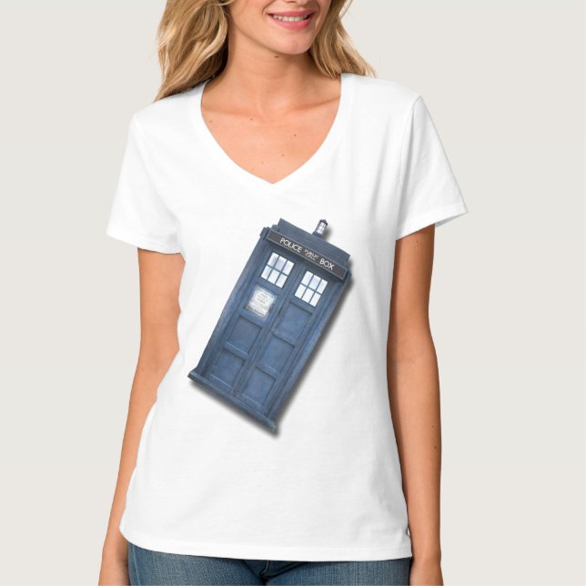 Camiseta Caja de llamada divertida de policía (Anverso)