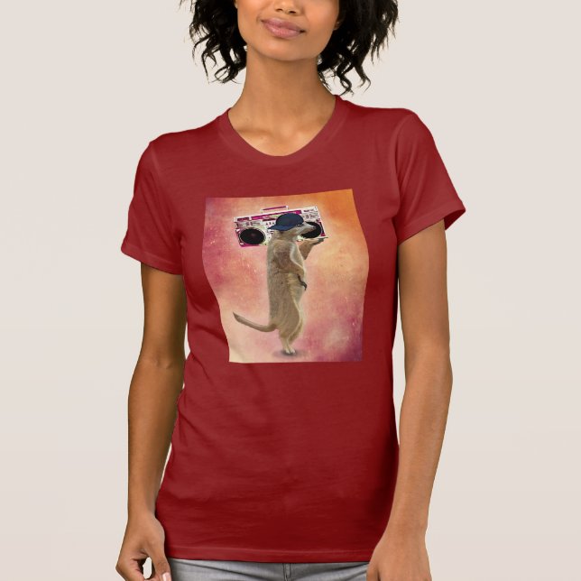 Camiseta Caja de Meerkat y Boom (Anverso)