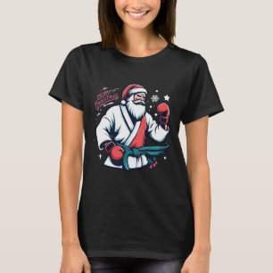 Camiseta Caja de Navidad Santa Boxeador Amante del Boxeo Ki