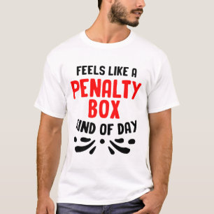 Camiseta Caja de penalización de hockey divertida jugadores