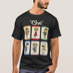 Camiseta Caja de Personajes Retro de Clue