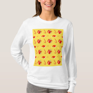 Camiseta Caja de regalo de navidades Caña de caramelo de Sa