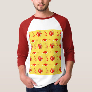 Camiseta Caja de regalo de navidades Caña de caramelo de Sa