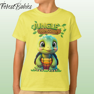 Camiseta Caja de tortuga linda tortuga animal personaje ama