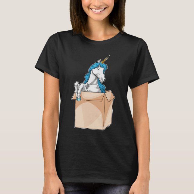 Camiseta Caja de unicornio (Anverso)