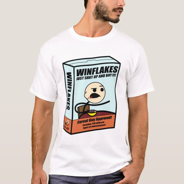 Camiseta Caja del individuo del cereal (color) (Anverso)