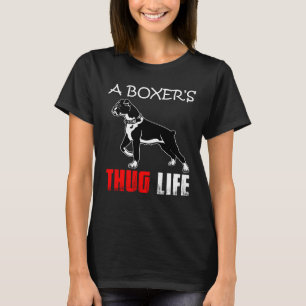 Camiseta Caja Divertida Mamá Perrito Papá Perro Boxer Vida