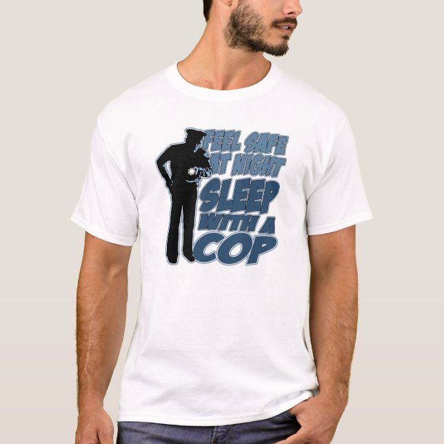Camiseta Caja fuerte de la sensación, sueño con un poli (Anverso)