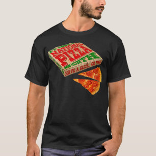 Camiseta Caja Nacional De Entrega De Pizza Mensual Cheese P