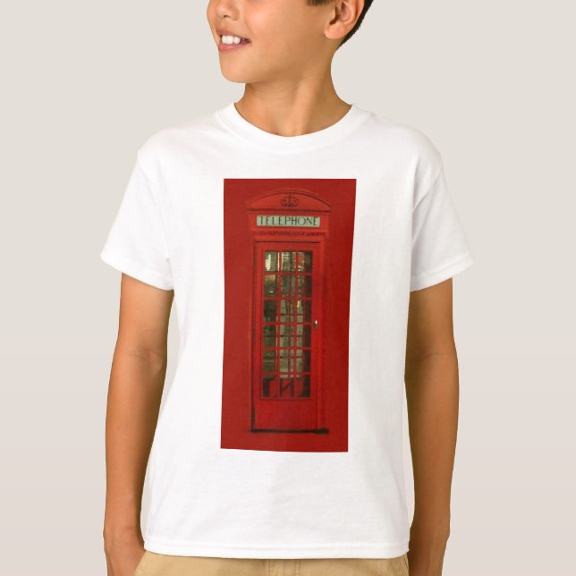 Camiseta Caja Vintage de teléfono rojo (Anverso)