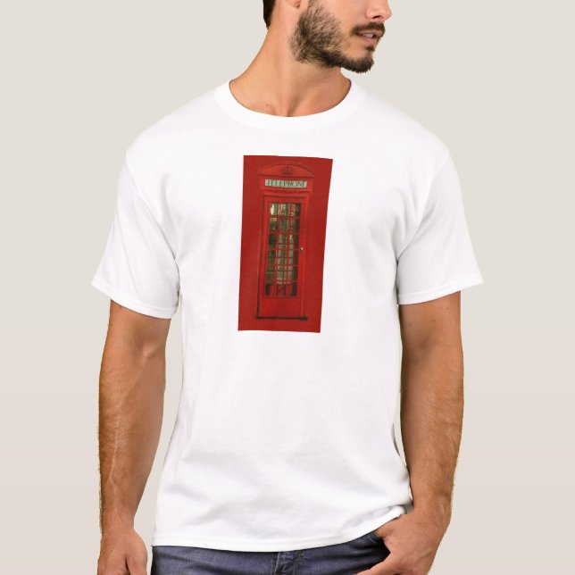 Camiseta Caja Vintage de teléfono rojo (Anverso)