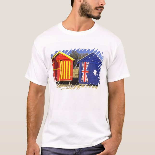 Camiseta Cajas de baño, Middle Brighton Beach, Port 2 (Anverso)