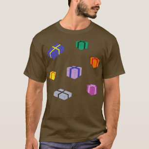 Camiseta Cajas de regalo coloreadas por tonalidad