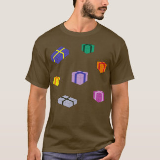 Camiseta Cajas de regalo coloreadas por tonalidad