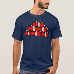 Camiseta Cajas de regalo para navidades