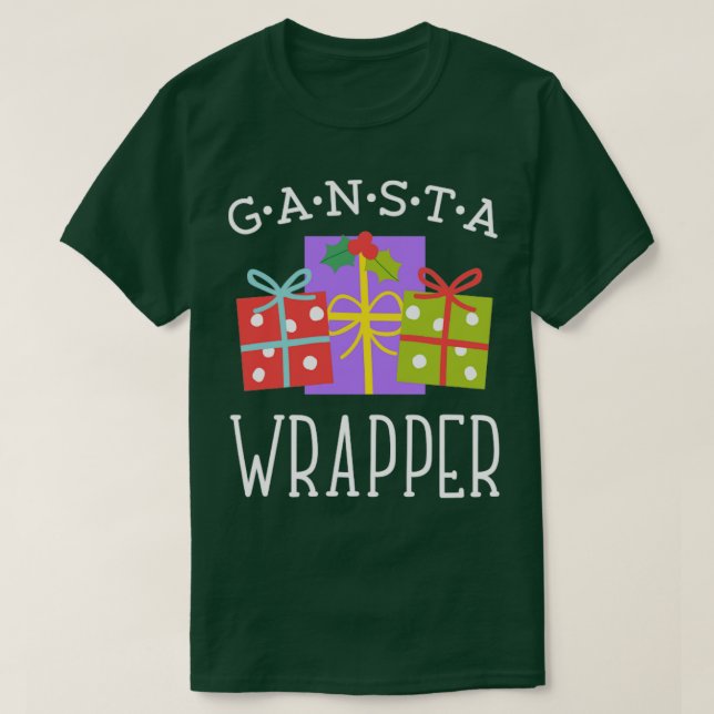 Camiseta Cajas de regalo para Navidades de envolvimiento de (Diseño del anverso)