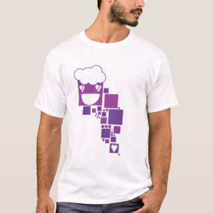 Camiseta Cajas de vectores púrpura