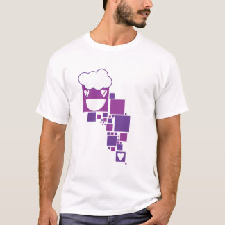Camiseta Cajas de vectores púrpura