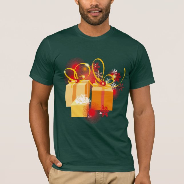 Camiseta Cajas del regalo de Navidad (Anverso)