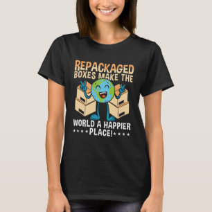Camiseta Cajas Reempaquetadas Hacen Cambiar El Clima Día De