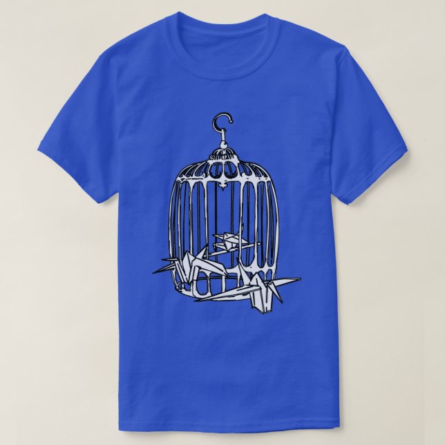 Camiseta Cajera de pájaros de floración de origen (Diseño del anverso)