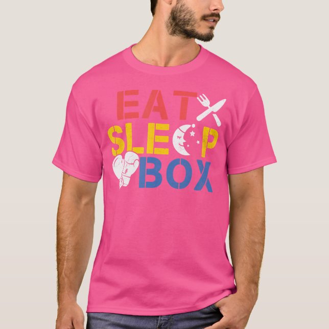 Camiseta Cajero de sueño combates Boxeador de boxeo de comb (Anverso)