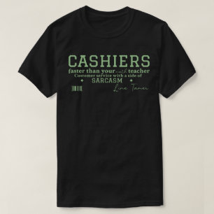 Camiseta Cajero Más Rápido Que Tu Profesor De Matemáticas