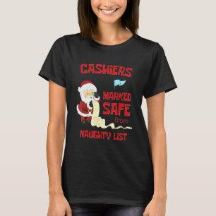 Camiseta Cajeros Marcados Seguros De La Lista De Traviesos 