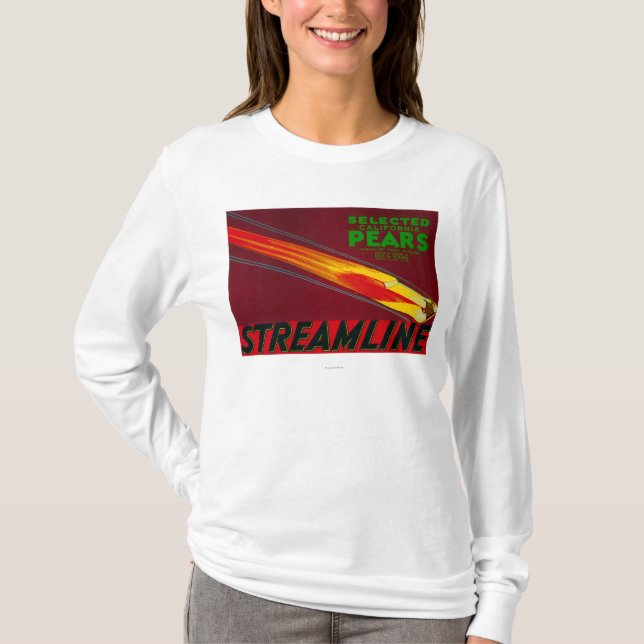 Camiseta Cajón aerodinámico LabelSanta Clara, CA de la pera (Anverso)