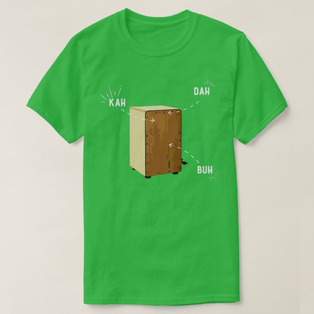 Camiseta Cajon Anatomy White  (Diseño del anverso)