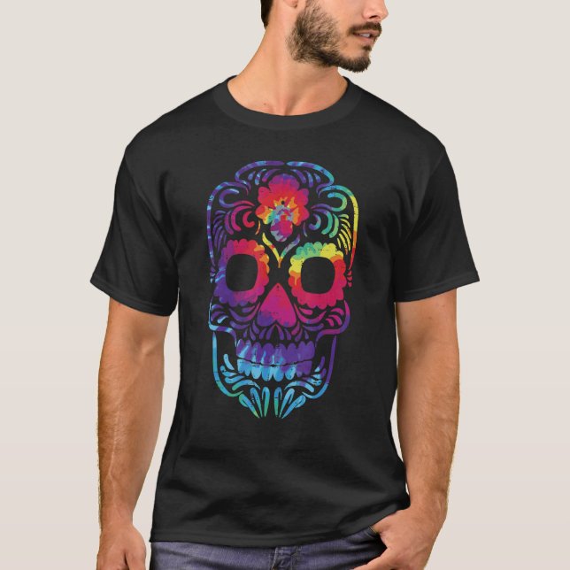 Camiseta Cajón de azúcar Dia De Los Muertos Costuma de Hall (Anverso)
