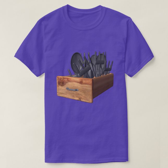 Camiseta Cajón de Cubiertos (Diseño del anverso)