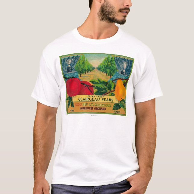 Camiseta Cajón LabelPayette, identificación de la pera de (Anverso)